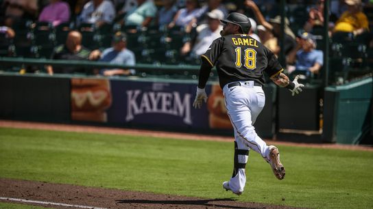 One of few vets on team, Gamel 'epitomizes how we want guys to play' taken in Bradenton, Fla. (Pirates)